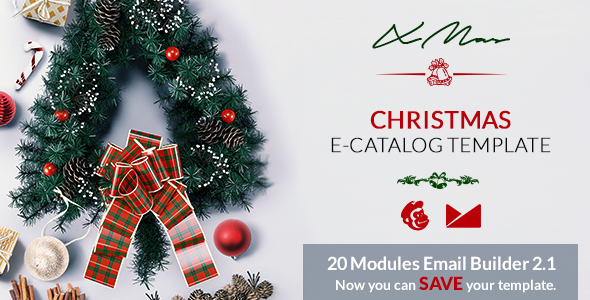 XMas Email Template   Online Emailbuilder 2 1 by web4pro ThemeForest